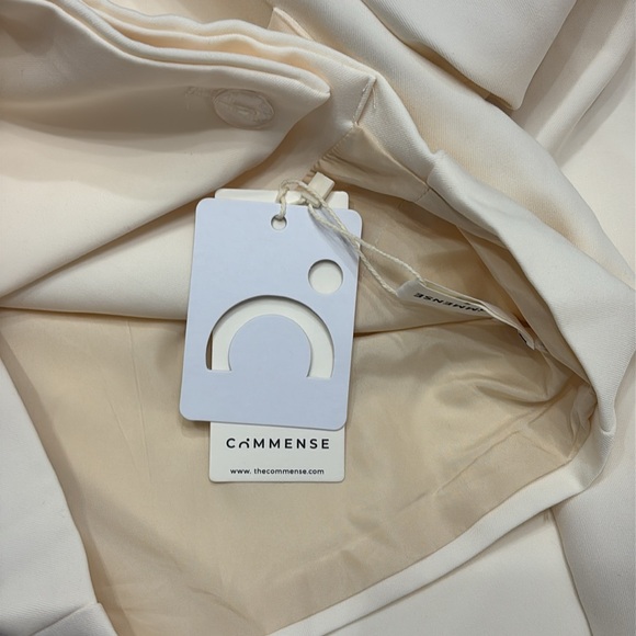 Commense Cropped Blazer Two Piece Wrap Skirt Set - Picture 9 of 9